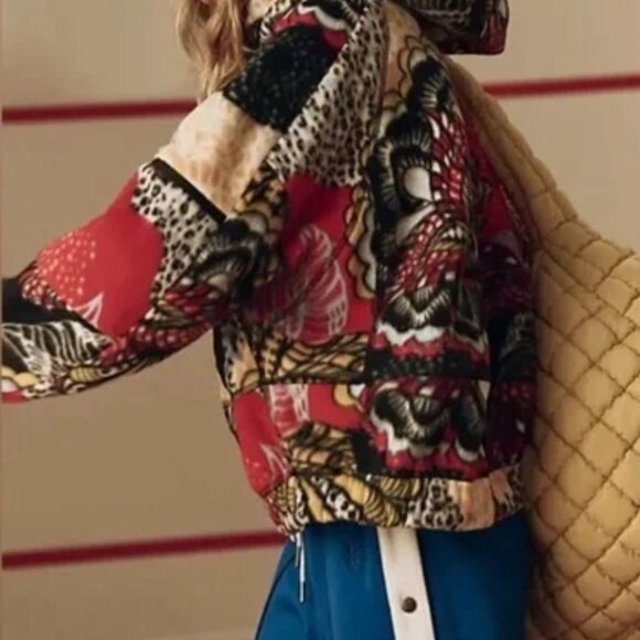 NWT Free People Movement Wild and Free Fleece Pullover Wildflower Retro Jacket - Picture 4 of 6